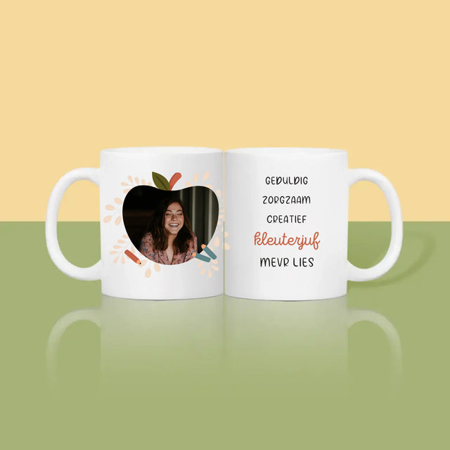 Foto En Handtekening: Kleuterjuf - Mok