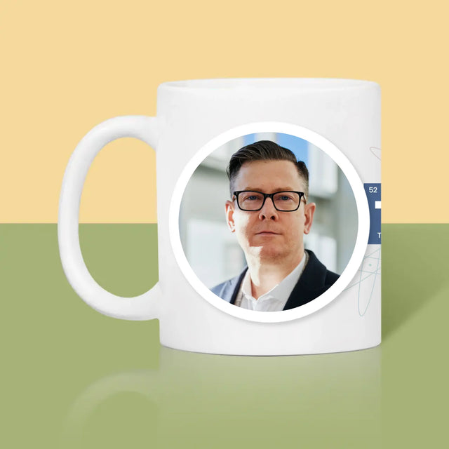 Foto En Handtekening: Teacher Chemische Elementen - Mok