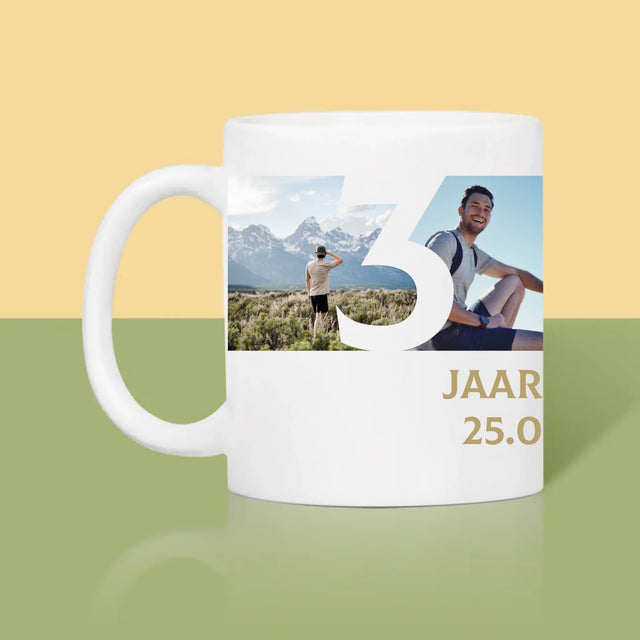 Fotocollage: 30 Jaar, Cijfer Foto'S - Mok