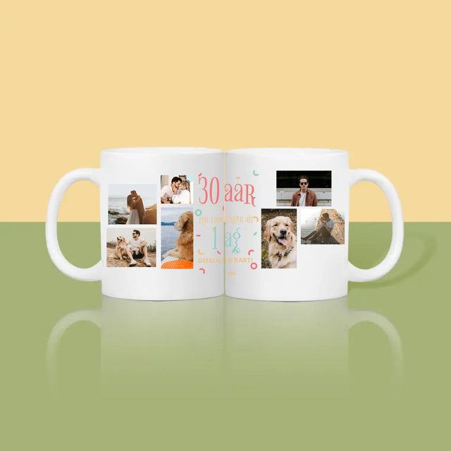 Fotocollage: 30 Jaar Voorbij - Mok