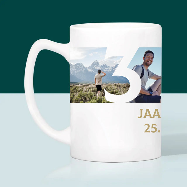 Fotocollage: 30 Jaar, Cijfer Foto'S - Mok