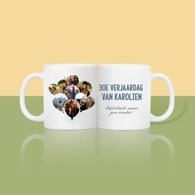 Vorm Van Foto'S: 30E Verjaardag Balonnen - Mok