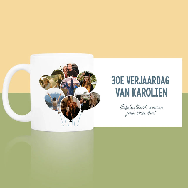 Vorm Van Foto'S: 30E Verjaardag Balonnen - Mok
