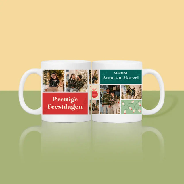 Fotocollage: Kerst Foto'S - Mok