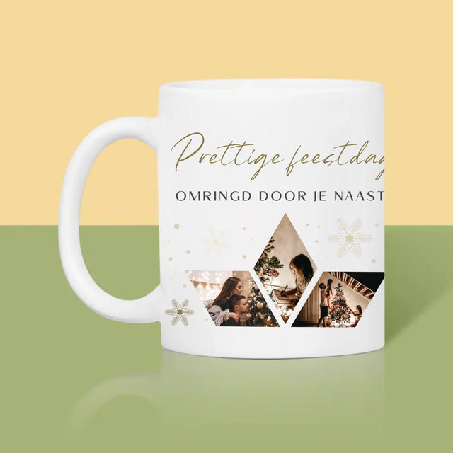 Fotocollage: Prachtige Feestdagen, Ster - Mok