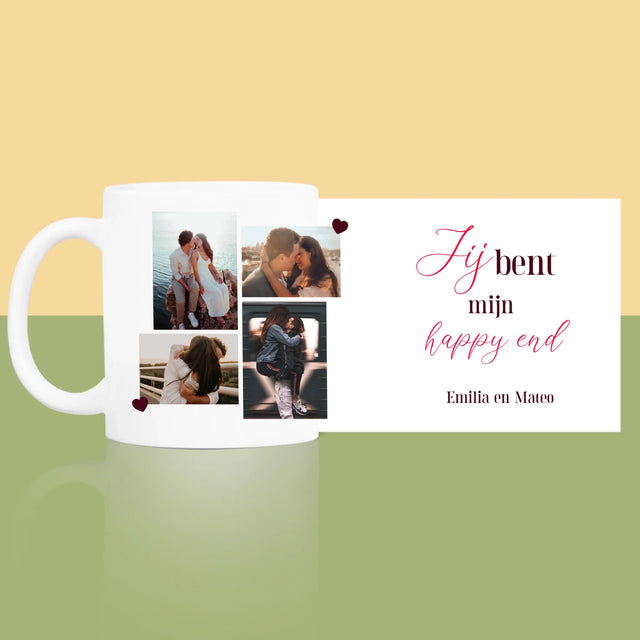 Fotocollage: Jij Bent Mijn Happy End - Mok