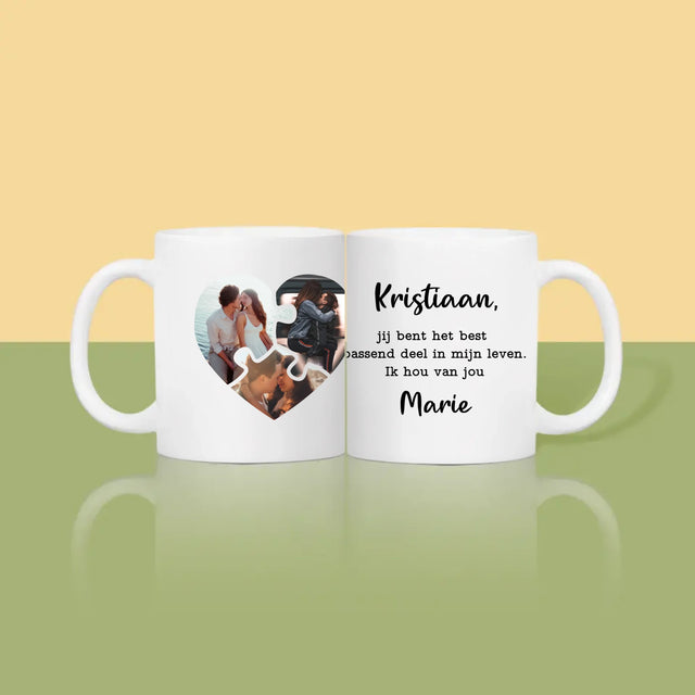 Fotocollage: Valentijn Puzzel - Mok