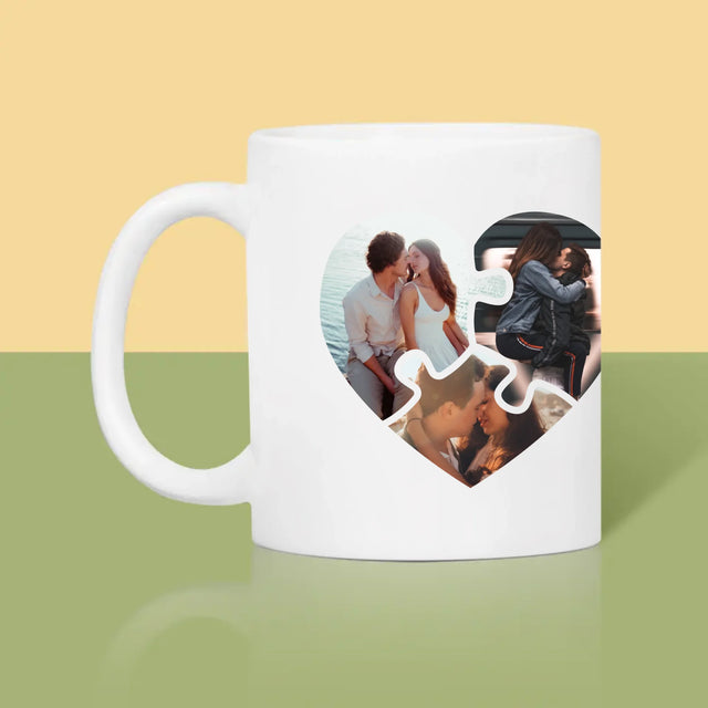 Fotocollage: Valentijn Puzzel - Mok