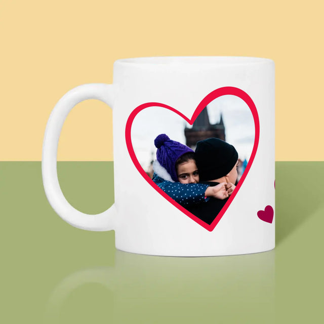 Foto En Handtekening: Valentijn Papa - Mok