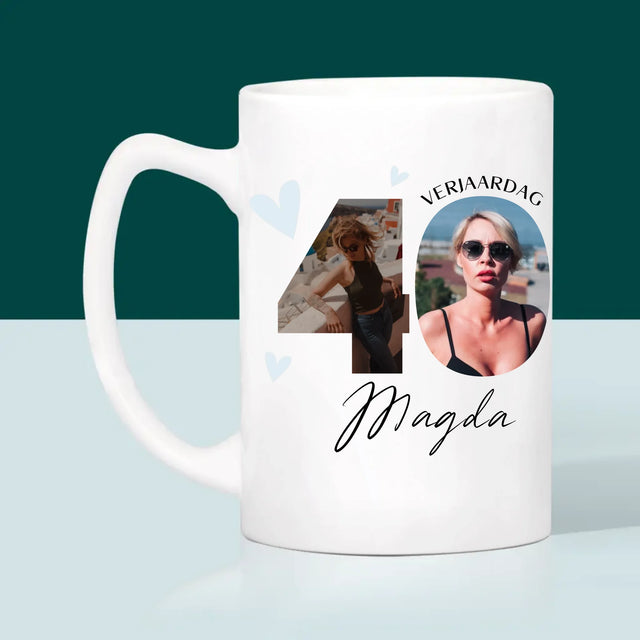 Woord Van Foto'S: 40E Verjaardag Mooie Momenten - Mok