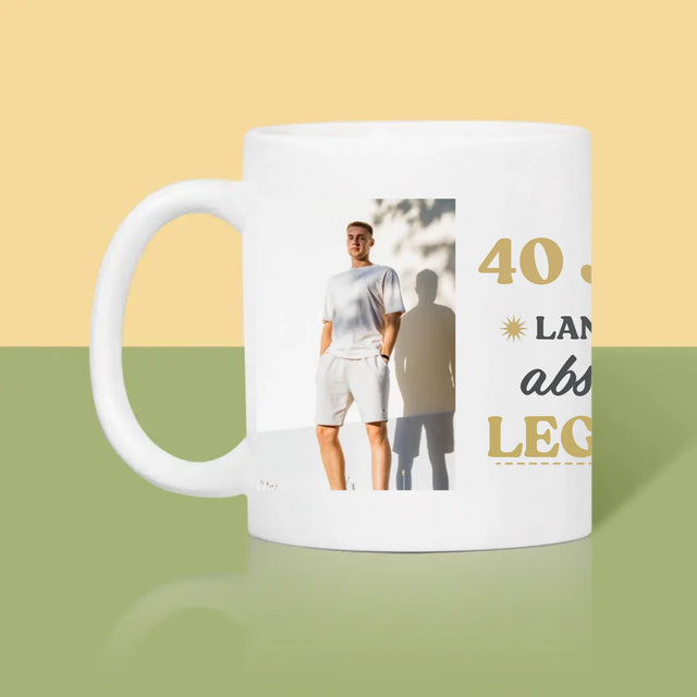 Fotocollage: 40 Jaar Lang Een Legende - Mok