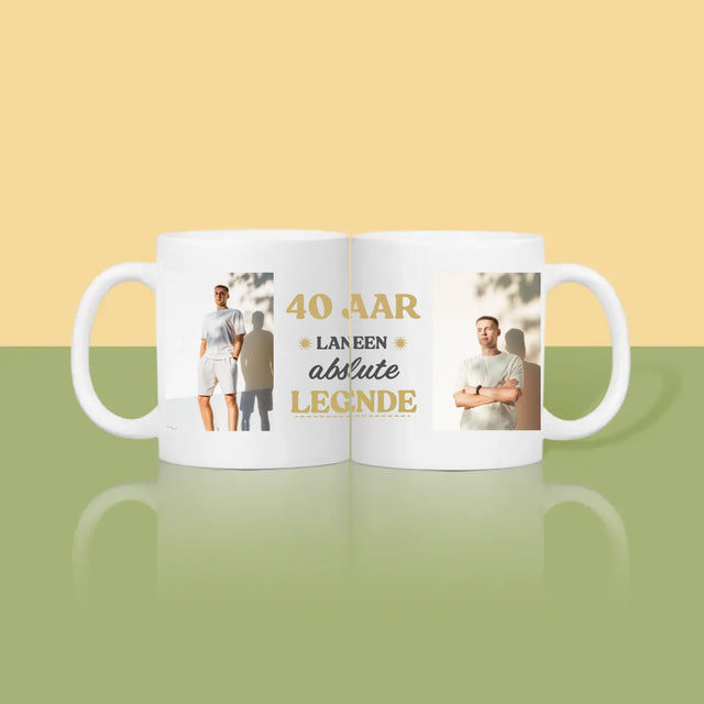 Fotocollage: 40 Jaar Lang Een Legende - Mok