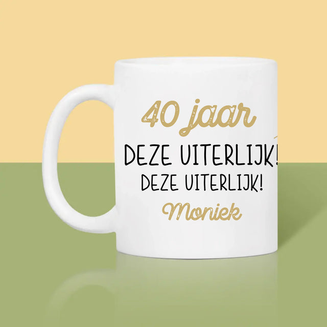 Foto En Handtekening: 40 Jaar Gewerkt Voor Deze Uiterlijk - Mok