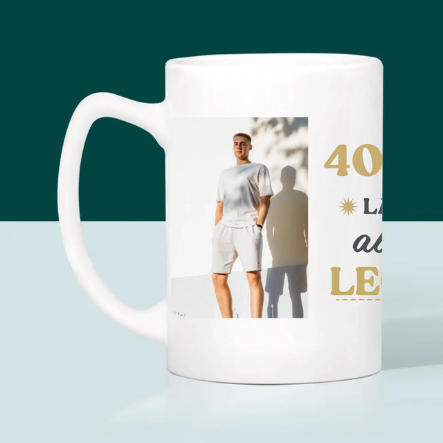 Fotocollage: 40 Jaar Lang Een Legende - Mok