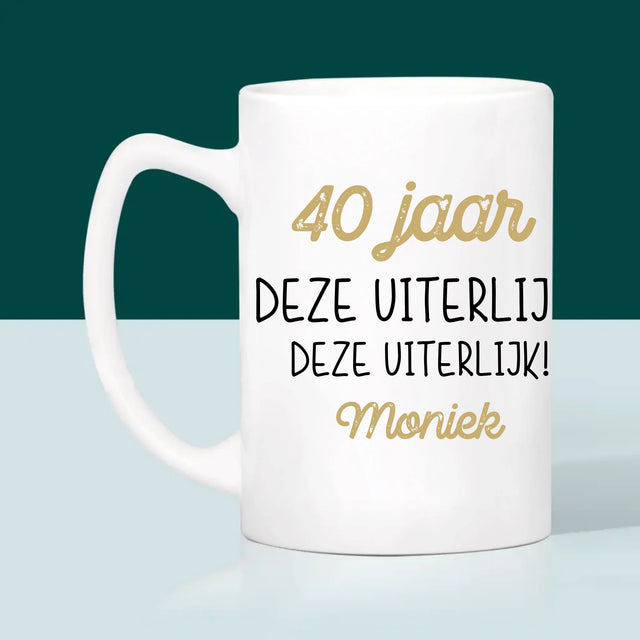 Foto En Handtekening: 40 Jaar Gewerkt Voor Deze Uiterlijk - Mok