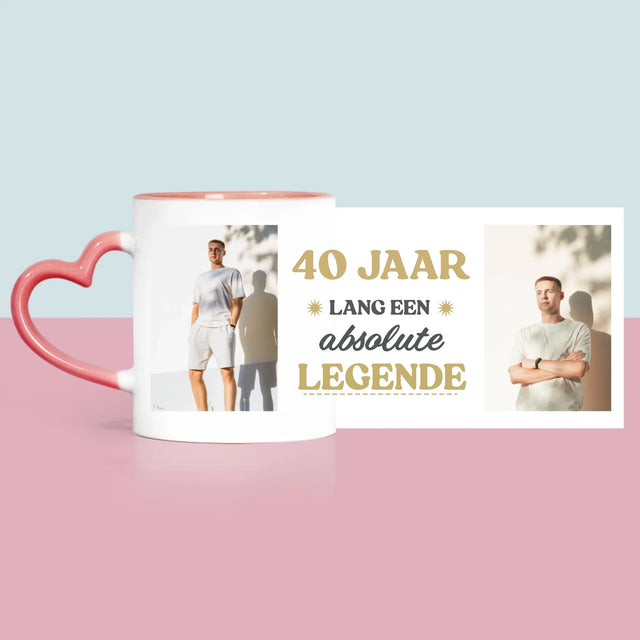 Fotocollage: 40 Jaar Lang Een Legende - Mok