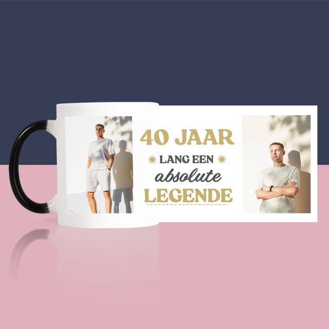 Fotocollage: 40 Jaar Lang Een Legende - Mok
