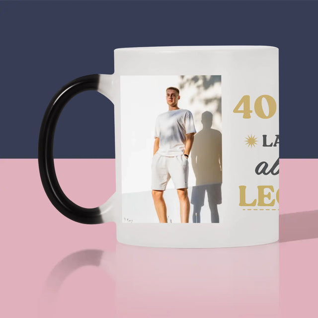 Fotocollage: 40 Jaar Lang Een Legende - Mok