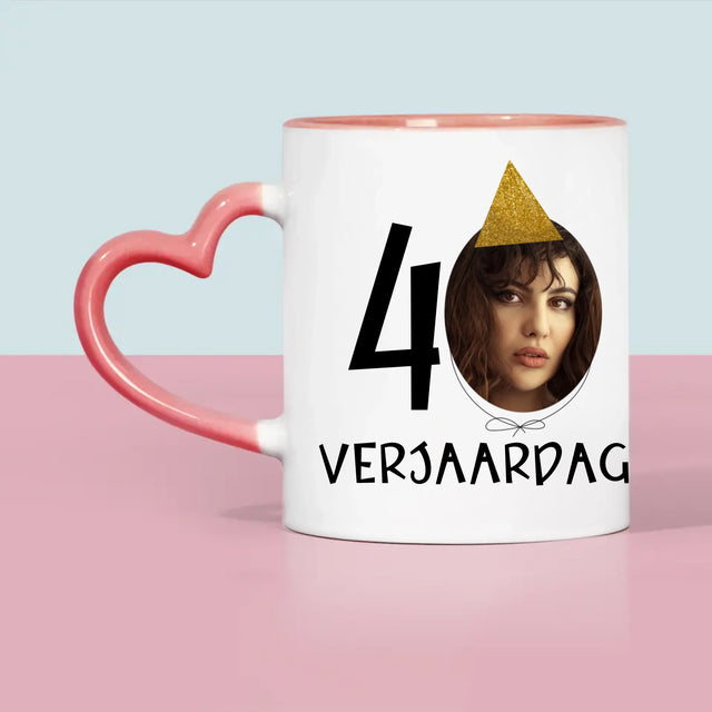 Foto En Handtekening: 40 Verjaardag Pet - Mok