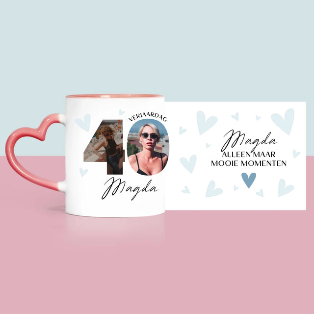 Woord Van Foto'S: 40E Verjaardag Mooie Momenten - Mok