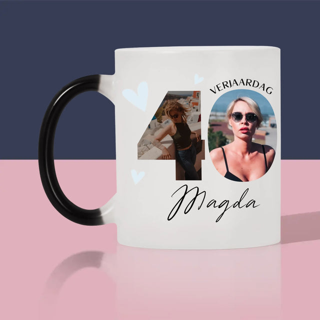 Woord Van Foto'S: 40E Verjaardag Mooie Momenten - Mok