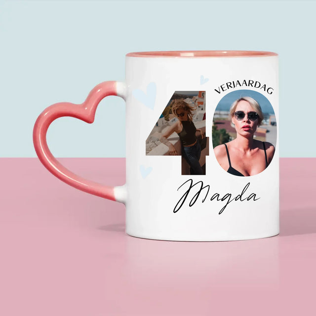 Woord Van Foto'S: 40E Verjaardag Mooie Momenten - Mok