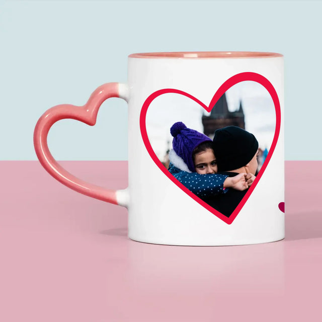 Foto En Handtekening: Valentijn Papa - Mok