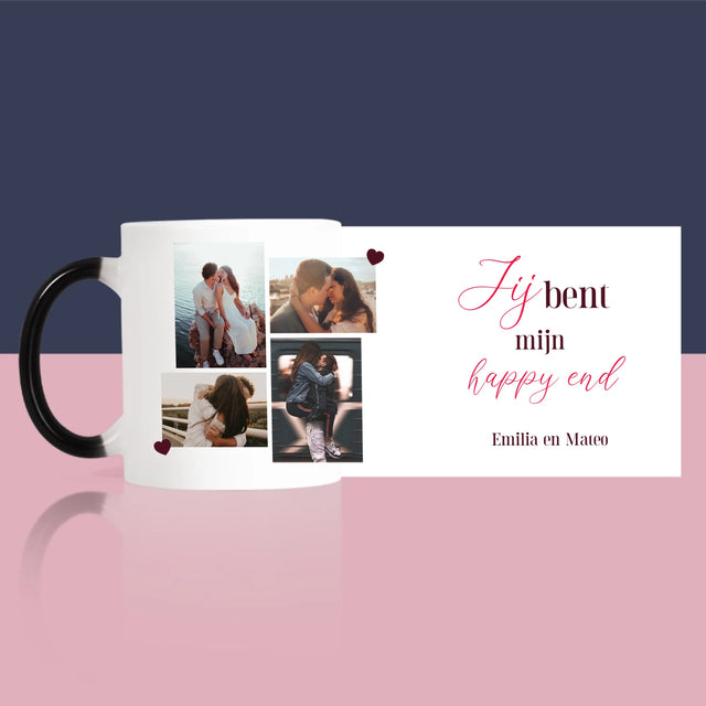 Fotocollage: Jij Bent Mijn Happy End - Mok