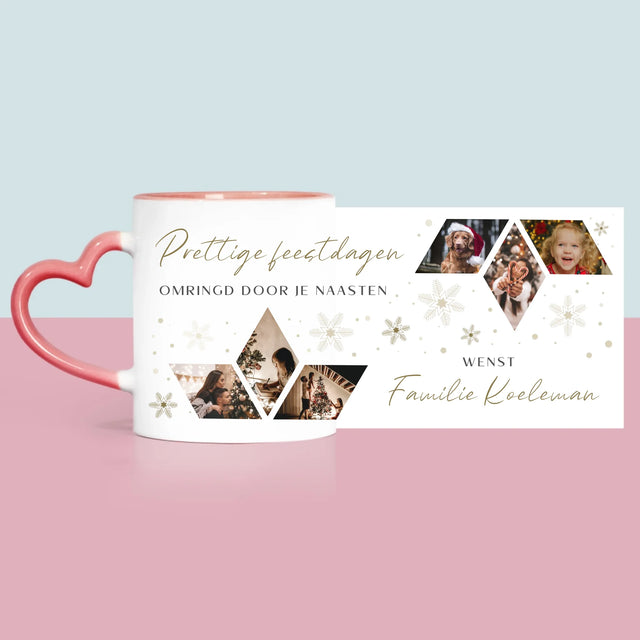 Fotocollage: Prachtige Feestdagen, Ster - Mok