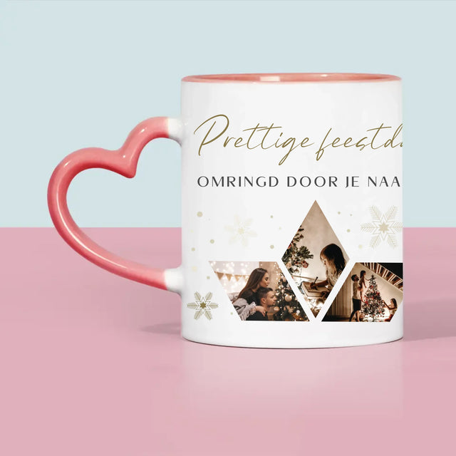 Fotocollage: Prachtige Feestdagen, Ster - Mok