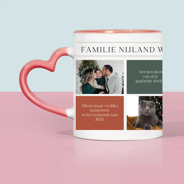 Fotocollage: Fijne Feestdagen, Wensen - Mok