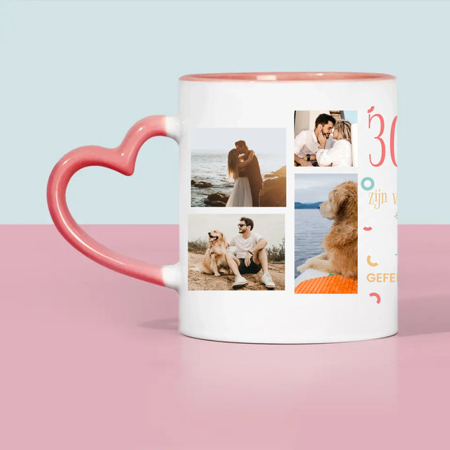 Fotocollage: 30 Jaar Voorbij - Mok