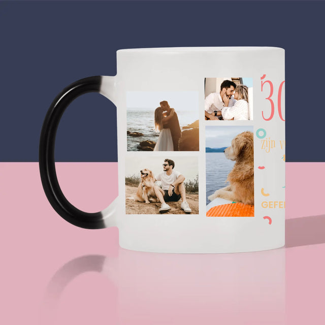 Fotocollage: 30 Jaar Voorbij - Mok