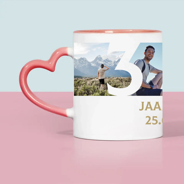 Fotocollage: 30 Jaar, Cijfer Foto'S - Mok