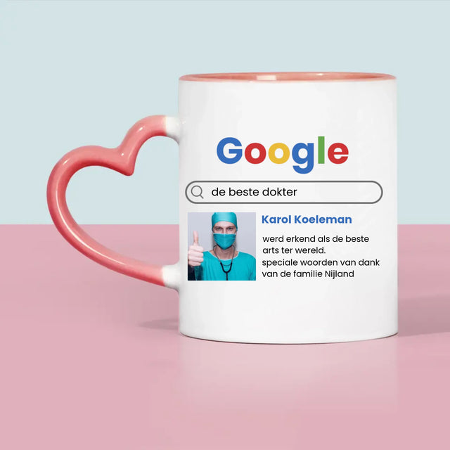 Foto En Handtekening: De Beste Dokter Google-Score - Mok