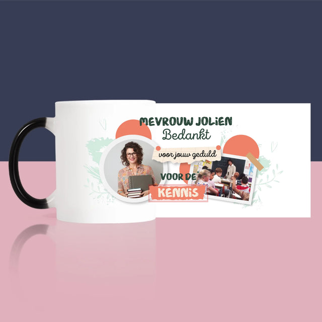 Fotocollage: Bedankt Voor De Kennis - Mok