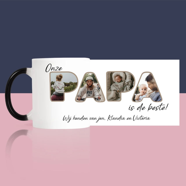 Woord Van Foto'S: Onze Papa Is De Beste - Mok