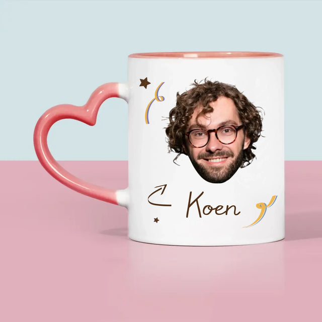 Foto En Handtekening: Papa Een Held - Mok