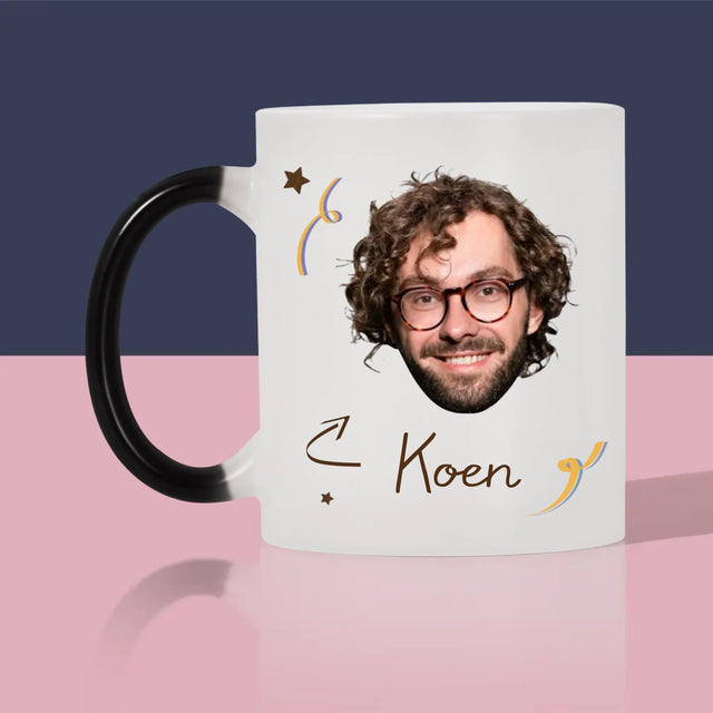 Foto En Handtekening: Papa Een Held - Mok