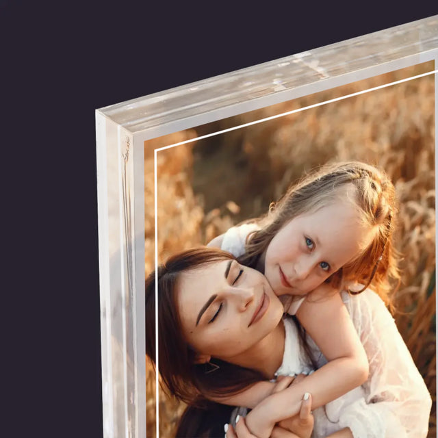 Foto En Handtekening: Liefste Mama - Acryl Blok