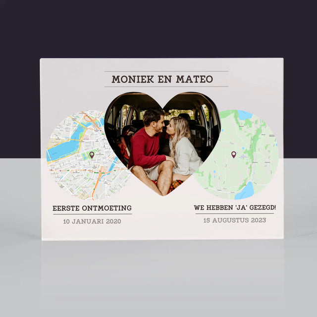 Stadsplastadsplattegrond: Onze Plekken - Acryl Blok