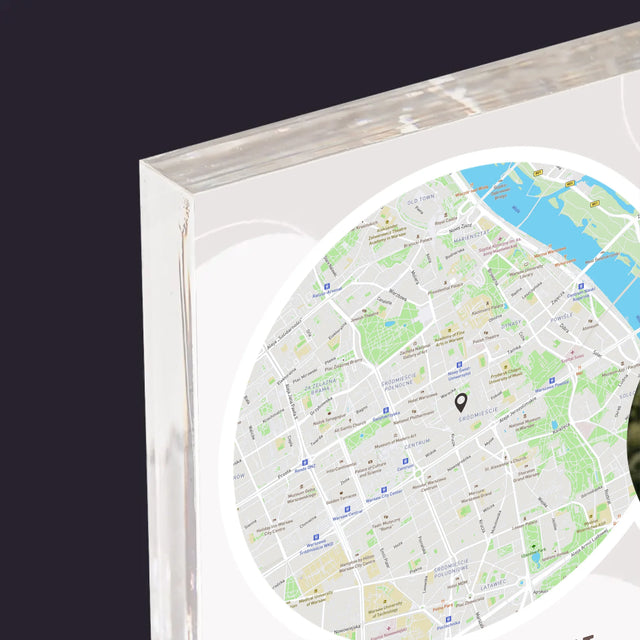 Stadsplastadsplattegrond: Vanaf Nu Voor Altijd - Acryl Blok