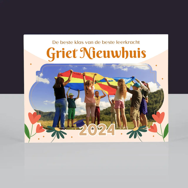 Foto En Handtekening: De Beste Klas - Acryl Blok