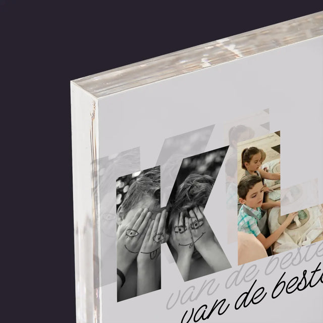 Woord Van Foto'S: Klas - Acryl Blok