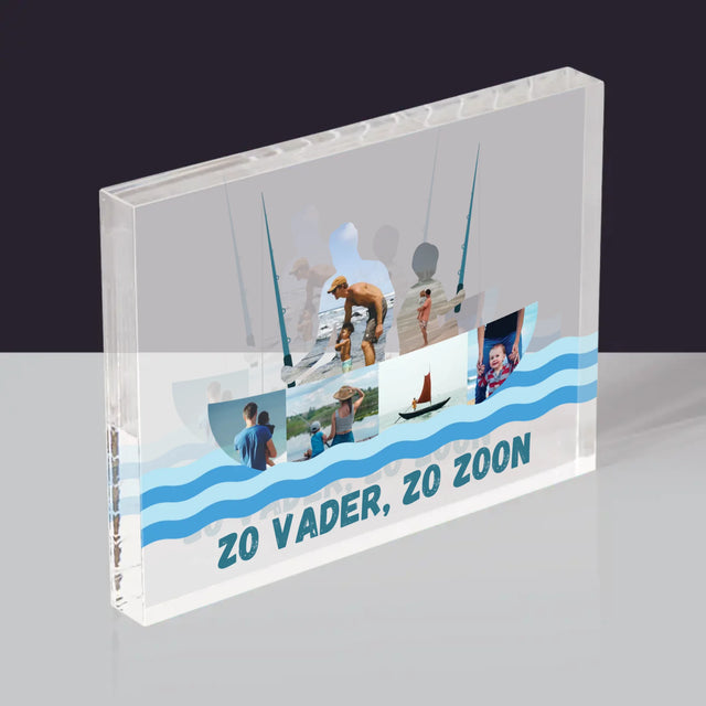 Vorm Van Foto'S: Zo Vader, Zo Zoon - Acryl Blok