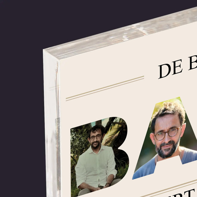 Woord Van Foto'S: De Beste Baas 2 - Acryl Blok