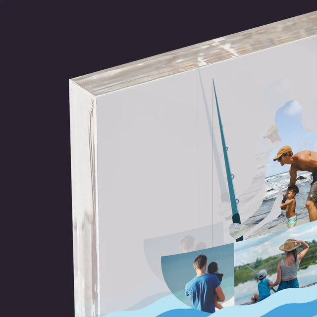 Vorm Van Foto'S: Zo Vader, Zo Zoon - Acryl Blok