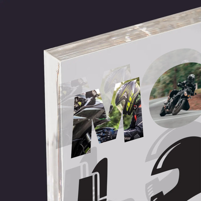 Woord Van Foto'S: Motolove - Acryl Blok