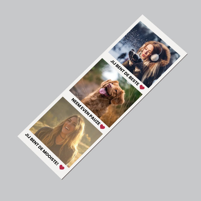 Foto En Handtekening: Positieve Gedachten - Koelkast Magneet