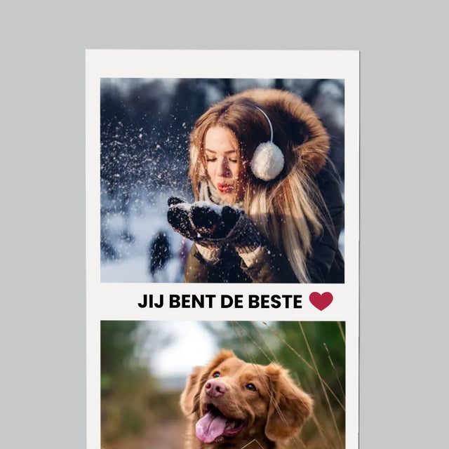 Foto En Handtekening: Positieve Gedachten - Koelkast Magneet